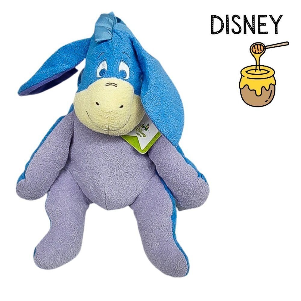 Disney Eeyore Plush Stuffed Animal Winnie the Pooh Blue Purple Soft Toy 12 in